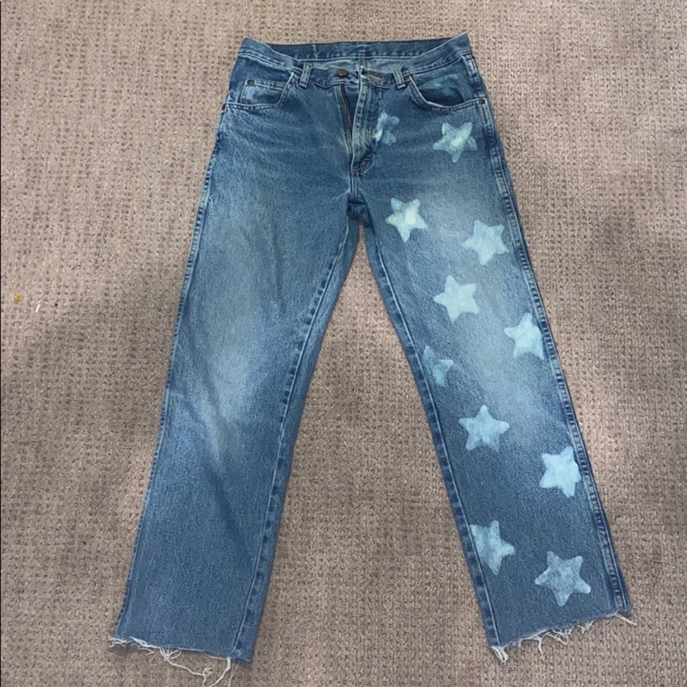 Wrangler Mom Jeans with STAR pattern